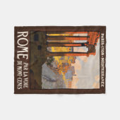 Rome Italie vintage voyage polaire couverture (Devant (Horizontal))