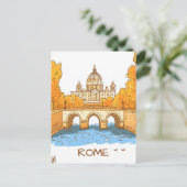 Rome Italy Travel Briefkaart (Staand voorkant)