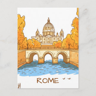 Rome Italy Travel Briefkaart