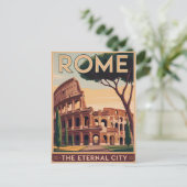 Rome Italy vintage Briefkaart (Staand voorkant)