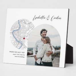 Rome Kaart Bruiloft Verloving Foto Gift Fotoplaat