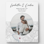 Rome Kaart Bruiloft Verloving Foto Gift Verticaal Fotoplaat (Voorkant)