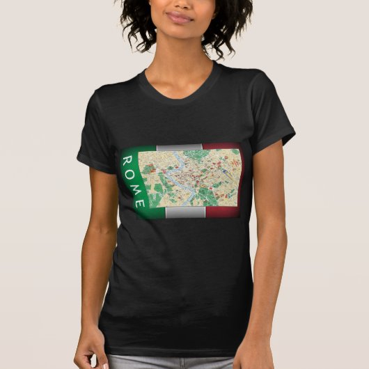 Rome Map T-shirt (Voorkant)