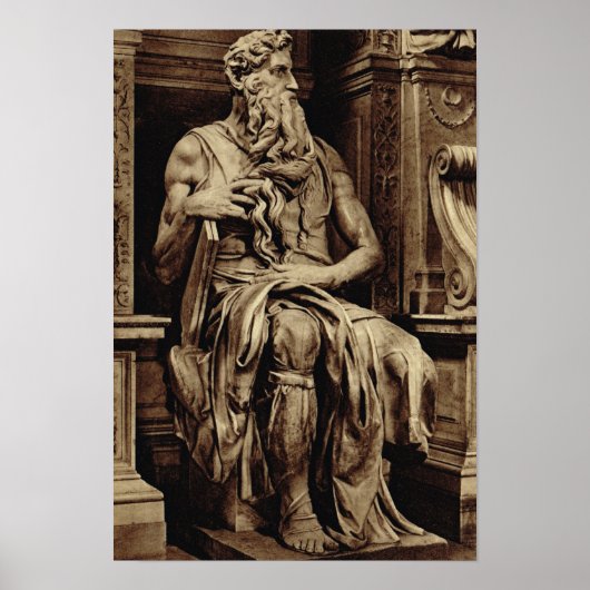 Rome, Michelangelo, Moses Poster (Voorkant)