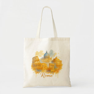Rome Neon Pop-Art Straatstijl Tote Bag