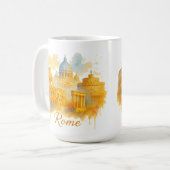 Rome Neon Pop-Art Street Style Koffiemok (Voorkant links)