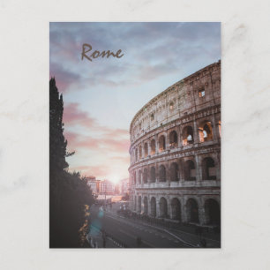 Rome Oude Architectuur zonsondergang stadsbeeld Feestdagenkaart