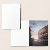 Rome Oude Architectuur zonsondergang stadsbeeld Folie Kaarten (Display)