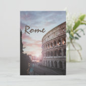 Rome Oude Architectuur zonsondergang stadsbeeld Kaart (Staand voorkant)