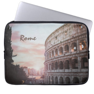 Rome Oude Architectuur zonsondergang stadsbeeld Laptop Sleeve