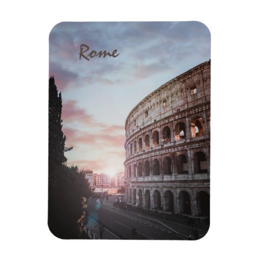 Rome Oude Architectuur zonsondergang stadsbeeld Magneet (Verticaal)