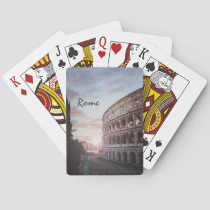 Rome Oude Architectuur zonsondergang stadsbeeld Pokerkaarten