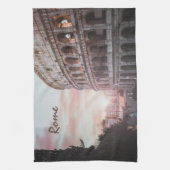 Rome Oude Architectuur zonsondergang stadsbeeld Theedoek (Verticaal)