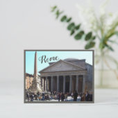 Rome (Pantheon) met tekst Briefkaart (Staand voorkant)