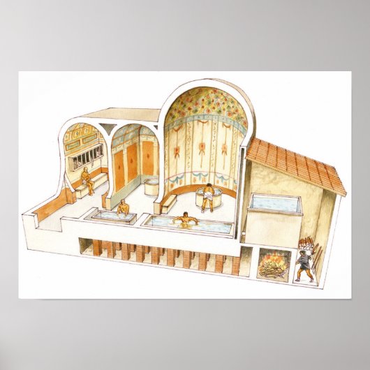 Rome. Particuliere baden Poster (Voorkant)