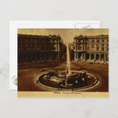 Rome, Piazza dell' Esedra 1890 Briefkaart (Voorkant / Achterkant)