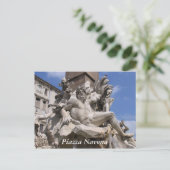 Rome, Piazza Navona Briefkaart (Staand voorkant)