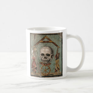 Rome Pompeii Skull Mosaic Koffiemok