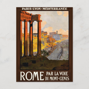 Rome Reisadvertentie Europa Toerisme Briefkaart