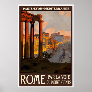 Rome Reisposter Italië Kunst Romeinse Print Italia