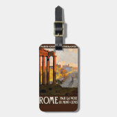  Rome - Reizen naar Italië Bagagelabel (Voorkant verticaal)