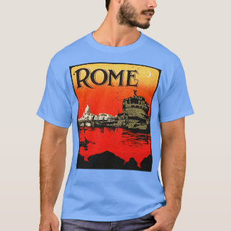 Rome Retro 80s Reizen Toeristisch Souvenir T-shirt