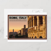 Rome - Roman Forum Sunset Briefkaart (Voorkant / Achterkant)