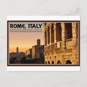 Rome - Roman Forum Sunset Briefkaart