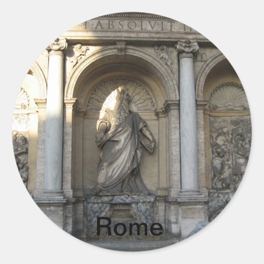 Rome Ronde Sticker (Voorkant)