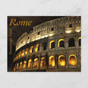 Rome - 's nachts Coliseum Briefkaart