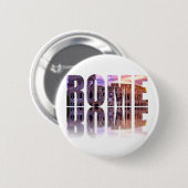 Rome text souvenir ronde button 5,7 cm (Voorkant /achterkant)