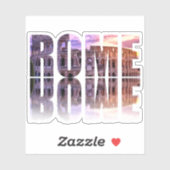 Rome text souvenir sticker (Vel)