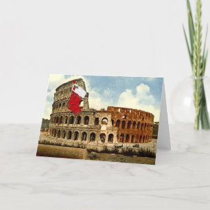 Rome, The Colosseum Christmas Card Feestdagen Kaart