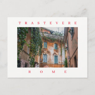 Rome Trastevere gebouwen uitzicht briefkaart
