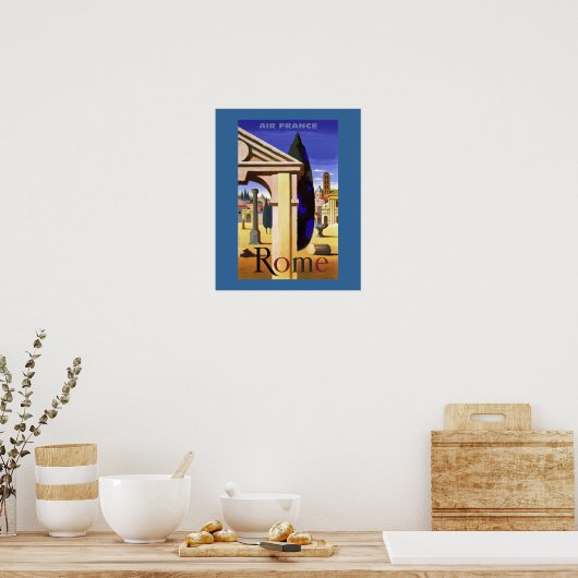 ROME - Travel Poster (Cuisine)