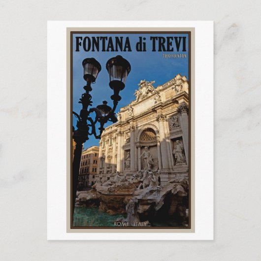 Rome - Trevi Briefkaart (Voorkant)