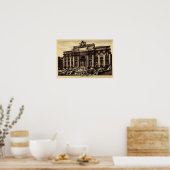 Rome Trevi-fontein Poster (Keuken)