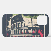Rome Typografie: Eiffeltoren Poster. Case-Mate iPhone Case (Achterkant (horizontaal))