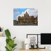 Rome, Vaticaan, Sint-Peter Basilica Poster (Thuiskantoor)