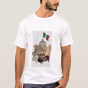 Rome Venetië Italië Reis T-shirt Italiaanse Bezi