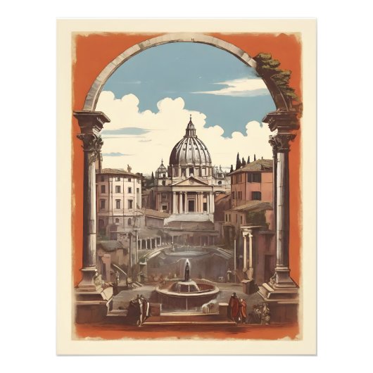 Rome vintage poster (Voorkant)