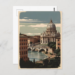 Rome vintage poster briefkaart