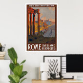 "Rome Vintage Travel" Poster (Thuiskantoor)