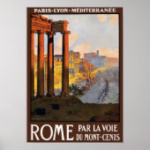 Rome Vintage Travel Poster (Voorkant)