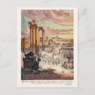 Rome Vintage Travel Poster 1906 Briefkaart