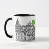 rome voyage souvenir café mug - Customisé (Gauche)