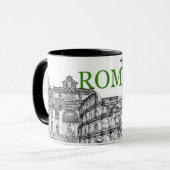 rome voyage souvenir café mug - Customisé (Devant gauche)