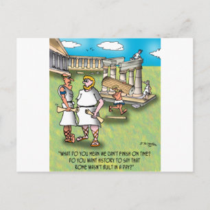 Rome was niet op een dag gebouwd? briefkaart