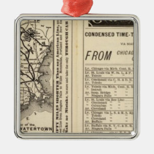 Rome, Watertown en Ogdensburg Railroad 2 Metalen Ornament