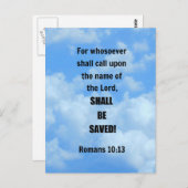Romeinen 10:13 briefkaart (Voorkant / Achterkant)